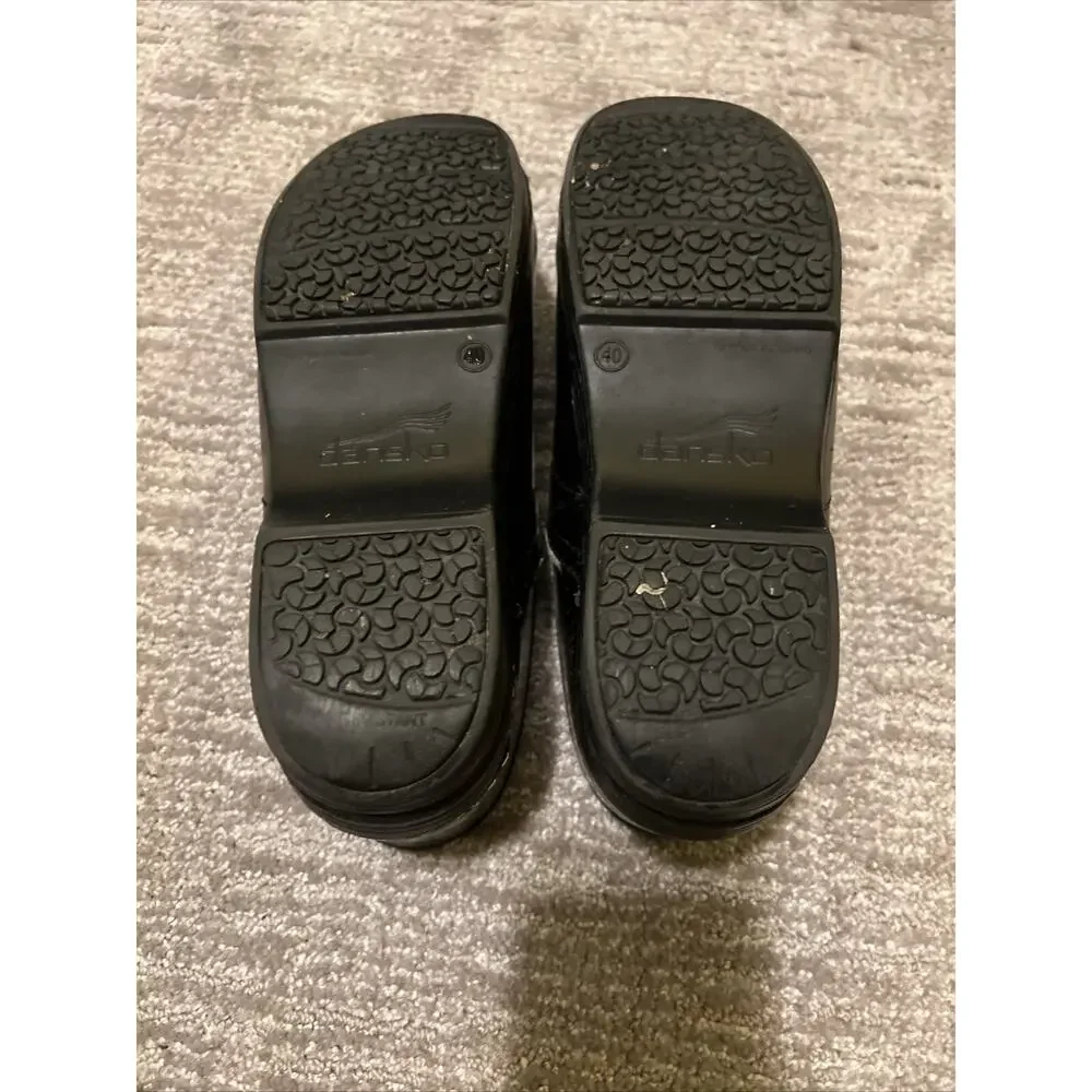 DANSKO Professional XP Clogs Black Leather 40 EU 9 US